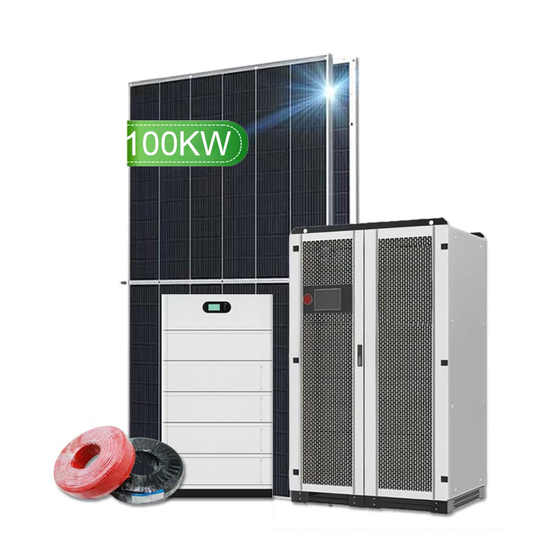 Sistema de energia solar 100KW híbrido com bateria -Koodsun