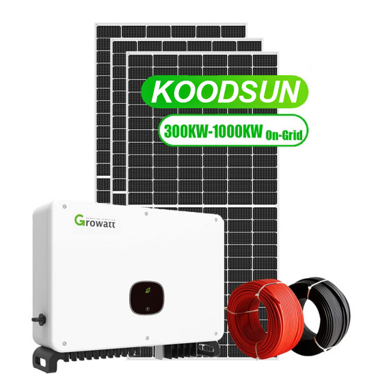 Sistema de energia solar conectado à rede da usina de energia solar KOODSUN 300KW 500KW 1MW -Koodsun