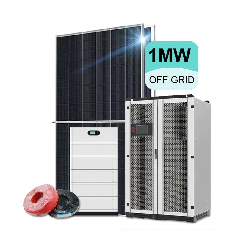 Sistema de energia solar Off grid 1MW para uso industrial Conjunto completo com bateria -Koodsun